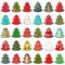 MORCART 30PCS Christmas Fridge Magnets Merry Xmas Refrigerator Magnets Decoration for Dishwasher Locker Whiteboard Magnetic Board Cabinets Classroom Office Cubicle