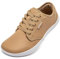 HOBIBEAR Chaussures Unisexe Larges Pieds Nus pour Hommes Femmes Baskets minimalistes Zero Drop Chaussures (Le Champagne,EU 46)