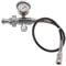 LEWITORS PCP Luftfüllstation mit DIN300 Adapter Federschlauchanschluss Hochdruck Ladeadapter Adapter für Scuba Tank Tauchflasche Federschlauch Anschluss Kompatibel mit 300 Bar Pneumatikgeräten