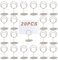 JVHLOV 20 Stück Tischkartenhalter, Metall Fotohalter Platzkartenhalter, Runder Namenskarten Halter, Runder Foto-Stick-Clip, für Hochzeit, Party, Restaurant(Gold;Silber;Roségold) (Silber)