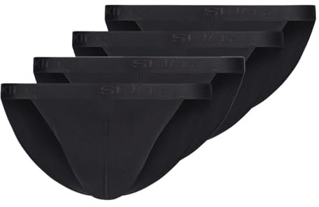 Skiny - Basic - Slip/Unterhose - 4er Pack (XL Schwarz)