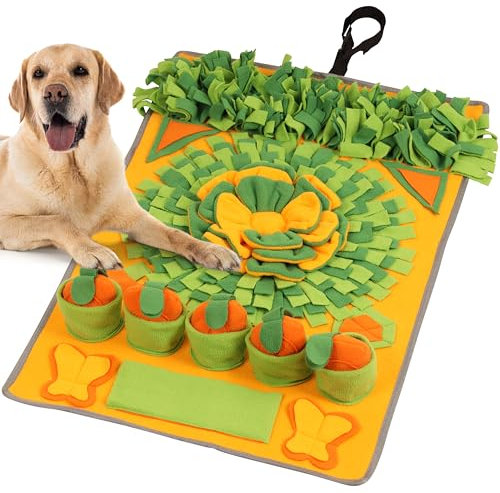 Belle Vous Schnüffelteppich Hund - Langsames Puzzle-Futter für Hunde - Hundeschnüffelmatte für Hundeleckerlis - Intelligenzspielzeug für Hunde - Beschäftigung Hund