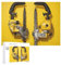 Jigsaw Puzzles for Adults Jigsaw Puzzle Yellow Two Chainsaws Challenging Game Puzzle with Letters on Back Personalized Puzzle Perfect for Game Nights Home Decor Gift