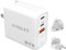 65W Gan USB C Charger - Super Fast Travel Charger, 3-Port with US/UK/EU Plugs, Compatible with MacBook, iPhone 16/15, iPad, Galaxy S24/S23, Steam Deck