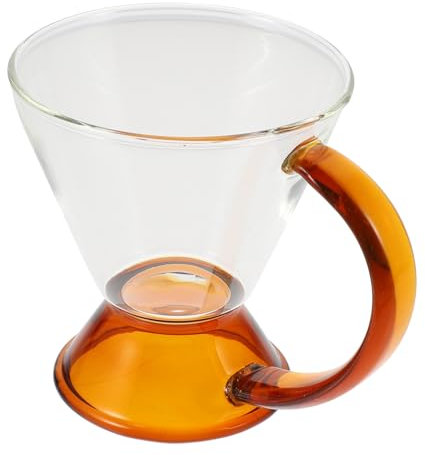 TOPBATHY Kaffeetasse kaffeekanne kaffeekännchen kaffeekessel Reise espressomaschine Wasserbecher Kaffeemaschinen kaffeepadmaschine Kaffeegeschirr aus Glas multifunktionaler Glastopf Weiß