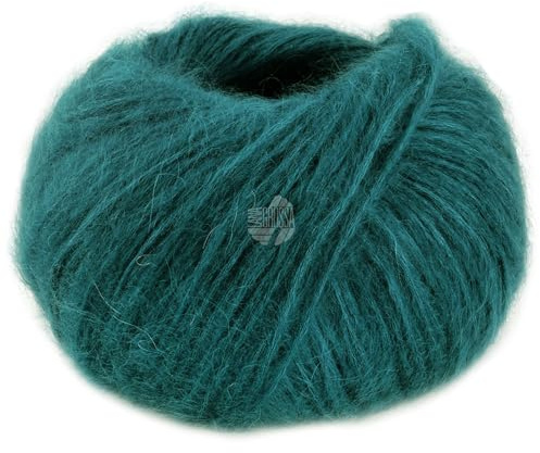LANA GROSSA Superkid Seta | Zartes Schlauchgarn aus Superkid Mohair mit Seide | Handstrickgarn aus 65% Mohair (Superkid) & 35% Seide | 25g Wolle zum Stricken & Häkeln | 100m Garn FB23