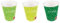 Coffee To Go Becher, Kaffeebecher, 3 verschiedene Grüntöne, 200 ml, Hartpapier, 50 Stück