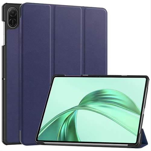 GIOPUEY Cover Compatibile con HONOR Pad X8A, Flip Pelle Custodia, Pelle case con Staffa, Protezione a 360° - Blu scuro