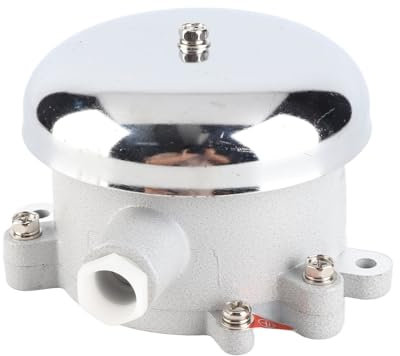 Feueralarm Glocke, Aluminium Legierung Explosionssichere Klare laute Klingel Elektrische Multifunktionsglocke für Notfallevakuierung für Schulen Feueralarm (220V)