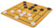 Toyvian 1 Set Nine Pieces Chess Nine Men Morris Table Board Gold-plated Audio Adapter 2 Players Chess Game Desktop Chess Table Board Chess Portable Chess Board Game Fragment Chess Abs