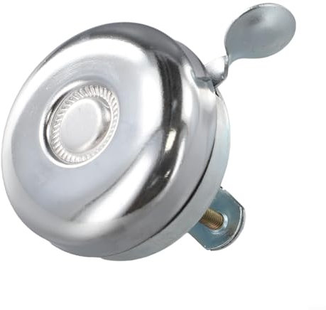 Campanello per bicicletta vintage, facile installazione, materiali argento