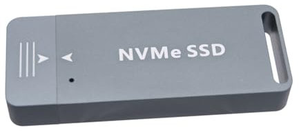 Yominerr USB3.2 Type C M. 2 2230 NVME/SSD Enclosure 10Gbps Solid State Drive Case External Hard Drive Case Double Protocol