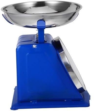 Healifty Bilancia Da Cucina Meccanica Tradizionale 10 Kg in Metallo Con Ciotola in Acciaio Rimovibile, Quadrante Grande e Puntatore Regolabile Per Cucina Vintage e Preparazione Pasti