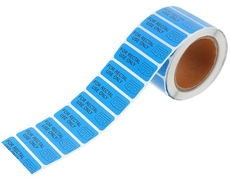 Sosoport Rectal Use Only Stickers Waterproof Labels 0.5 x 1.5 Inch, 500pcs Roll for Medical and Prank Use, Funny Decorative Halloween and Party Decals