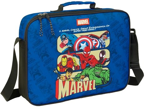 AVENGERS - Schultasche, Aktentasche, Umhängetasche, bequem und vielseitig, Qualität und Widerstandsfähigkeit, 38 x 6 x 28 cm