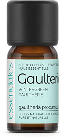 Essenciales - Aceite Esencial de Gaulteria, 100% Puro, 10 ml | Aceite Esencial Gaultheria Procumbens