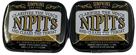 Simpkins Nipits Pure Liquorice Pellets 12g (2 Pack)