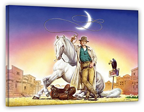 Terence Hill Bud Spencer Leinwand - Lucky Luke - Renato Casaro Edition (80 x 60 cm)