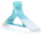 Hangerworld 10 Ausziehbare Kunststoff Kleiderbügel 36-55cm Hellblau Windsicherer Kleiderhaken