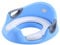 QHYK Toiletten-Training-Sitz, Toiletten Sitz für Kinder, passt auf runde und ovalen Toiletten, gepolsterte Sitzfläche, mit Spritzschutz, sichere rutschfeste Toilettentrainer, blau