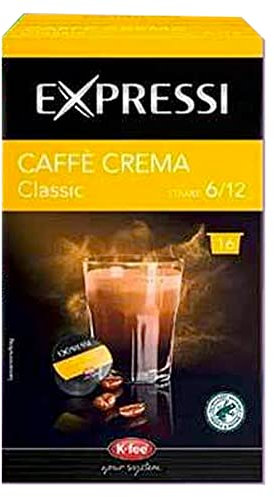 K-Fee Lounge Expressi Caffe Crema Kaffeekapseln, 96 Kapseln, kompatibel mit Teekanne Lounge Kaffee- und Teemaschine