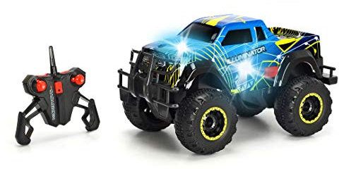 Dickie Toys RC Iluminator, ferngesteuertes Fahrzeug mit Licht- & Soundeffekten, RTR, 1:16, 33 cm, 10 km/h
