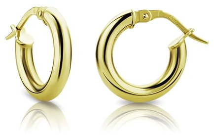 Orovi Damen Ohrringe Gelbgold Creolen 14 Karat (585) Gold