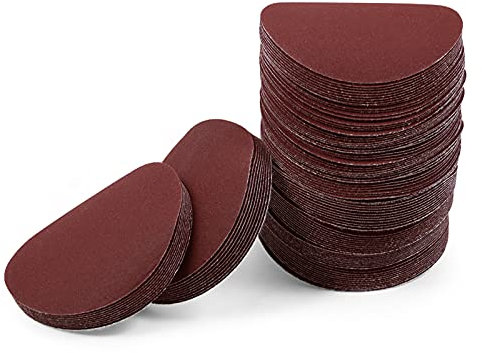 LEONTOOL Sanding Discs 3 Inch 240 Grit Hook and Loop Sandpaper 100Pcs Sanding Pad NO-Hole Aluminum Oxide Random Orbital Sander