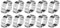 10 Pezzi Morsetto Doppio Orecchio per Tubi Flessibili, Morsetto A Gola In Acciaio Inox Pressa O-Clip Clip per Tubi Flessibili In Metallo, per Tubo In Silicone/Gomma Tubo Carburante (11-13MM)