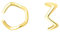 SOFIA MILANI - Damen Ohrringe 925 Silber - vergoldet/golden - Gezackter Ear Cuff - E1533
