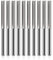 EU_HOZLY CNC Fraise 1/8 Fraise Droite 1/8 Tige Droite Rainure Fraise à Tige Fraise à 22mm CEL/45mm OAL pour MDF PVC Acrylique Panneaux de particules Bois 10pcs
