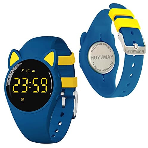 Orologio Pedometro per bambini Tracker Fitness senza App, IP68 impermeabile orologio per ragazze ragazzi, orologio da polso carino con contatore passo, contatore calorie/distanza, cronometro 3 sveglie