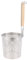Housoutil Stainless Steel Noodle Basket, Fine Mesh Pasta Basket with Wooden Handle, Large Capacity Noodle Strainer for Pasta Ramen Oden Spicy Hot Pot