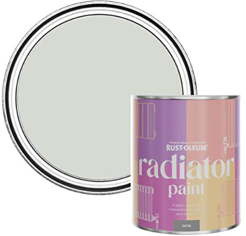Rust-Oleum Grey Heat Resistant Radiator Paint in Satin Finish - Winter Grey 750ml