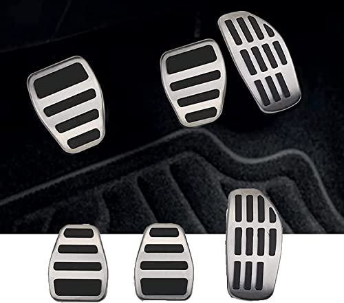 YEE PIN Kompatibel mit Renault Captu*r 2 2013-2023 / Dacia Duster/Dacia Sandero 3 Stepway Pedalschutz Anti-Rutsch Aluminiumlegierung Beschleuniger Bremse Gaspedal Abdeckungen (für Schaltgetriebe)