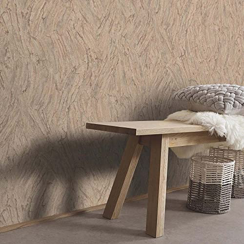 Erismann Vliestapete Braun Gold Metallic Spachtel Optik Putz Struktur 10301-11