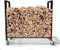 QUICK STAR Kaminholzregal 90 x 25 x 90 cm mit Rollen verzinkt Innen und Aussen, Mobil Metall Brennholzregal Kaminholzlager Stapelhilfe Kaminholzunterstand