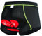 NuCamper Calzoncillos de ciclismo para hombre, acolchados con acolchado elástico de gel 5D, resistente a los golpes, de secado rápido, transpirable, ropa interior para bicicleta, Verde., L