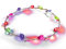 LED Blumenkranz Haarschmuck Blumen Stirnband Kopfschmuck Party Hochzeit JGA Karneval (Bunt)