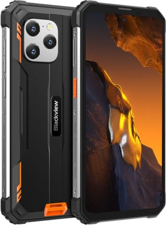 Blackview BV8900 Pro - Smartphone Robuste - Écran 6.5'' - Mémoire 8/256 go - Batterie 10 000 mAh Longue Durée, Charge Rapide - Caméras 16 MP/64 MP/8 MP - Orange