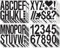 16 Blatt Buchstaben und Zahlen Aufkleber, 10cm Vinyl Buchstaben Aufkleber, Klebebuchstaben Groß Aufkleber, Selbstklebende Buchstaben Alphabet Dekorationen für Kunsthandwerk Schilder Fenster (Schwarz)