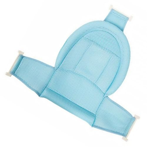 Babybadewannensitz für Neugeborene, Blau, Pp, Tragbar | Dreipunkt Schnalle, Hautfreundlich und Bequem, Rutschhemmend, für Badewanne und Außen