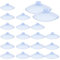 20 Pièces Ventouse,Ventouse Table en Verre,Mini Ventouse,Ventouses Transparentes,Petites Ventouses,pour Variété Surfaces Lisses,Verre,Carrelage,Salle de Bain,Cuisine,en PVC,Sans Crochet (30mm)