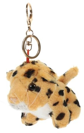 DRESSOOS Porte-clés en Peluche Ours en Peluche Chien Léopard Peluche Girafe Hamster Lapin Mini Porte-clés Animal en Peluche Mignon Animaux en Peluche en Vrac Tortue Farci Jouets Coton PP