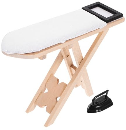 BESTonZON Small Ironing Board Playset Ironing Table Toy Small Iron Toy for Boys and Girls