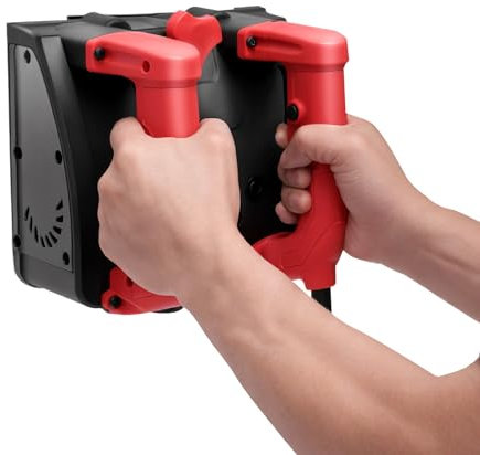 1200W Elektrische Wandhobelmaschine Profi Edition - 26 Wolframstahl-Messer, 1-4mm Hobeltiefe, 4000U/min mit Staubsaugeranschluss & Transportkoffer für Beton/Putz (220V, 4m Kabel)