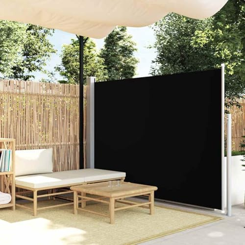 Gecheer Toldo Lateral retráctil 160x500 cm Negro