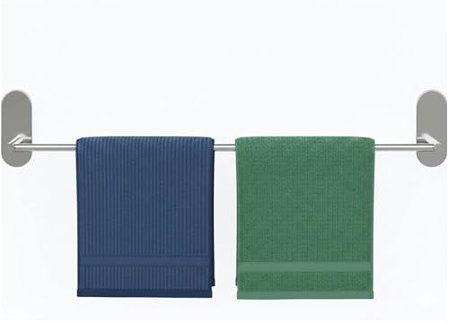 Handtuchhalter ohne Bohren 80cm - Selbstklebende Handtuchstange aus rostfreiem Edelstahl SUS304 - wasserdichte Wandmontage für Badezimmer, Dusche, Gästetoilette und Küche