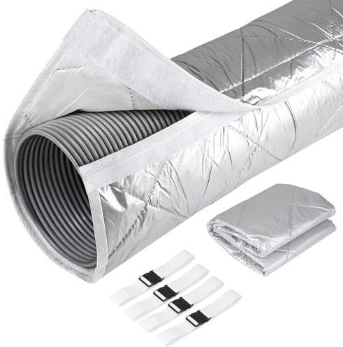 DBREAKS 150X58,5CM Housse de Protection de Tuyau Climatiseur Portable 1Pcs | Gaine Isolante Climatisation, avec 4 Sangles à Boucle Réglables