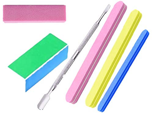 OFKPO Lime à Ongles et Polissoir, Bloc Polissage Ongle Kit pour Manucure Supprimer Cuticule et Outil de Polissage des Ongles